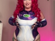 bbw in StarFire cosplay makes me worship her huge oily asshole 8/16