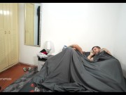 I agreed to share a bed with my stepbrother and the bastard fucked me because he was so horny!