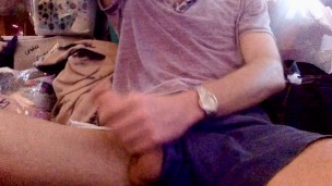 I got horny while moving from my old apartment whipped my cock right on out to handle business