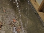 Quick public piss outside my apartment