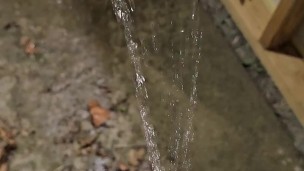 Quick public piss outside my apartment