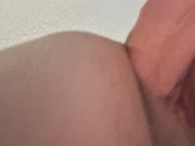 pounding backed up on giant dildo 5/16