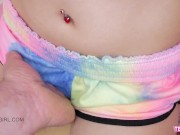 Super Cute brunette teen sucks a cock at casting 7/16