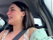 Ersties - Harper is excited to finger herself to orgasm in the car 11/16