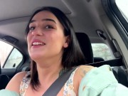 Ersties - Harper is excited to finger herself to orgasm in the car 14/16