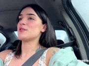 Ersties - Harper is excited to finger herself to orgasm in the car 9/16