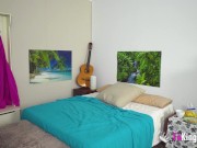 La delgada y SUPER-ALTA Mia Gallardo, cazada tirándose a su entrenador 4/16