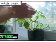 Naughty Step Sister Takes Her Panties Off In Front Of Her Virgin Step Brother - FamilyStrokes 6/16