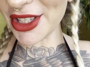 Blonde Milf with Big Natural Tits Veronica Rose Smokes 420 in a Micro Bikini with You smoking  joi 9/16