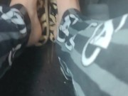 Pedal pumping in my pajamas wearing my flip flops pumping away then kicking them off & pumping more 1/16