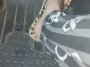 Pedal pumping in my pajamas wearing my flip flops pumping away then kicking them off & pumping more 7/16