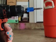 Love playing with power tools with my feet 3/16