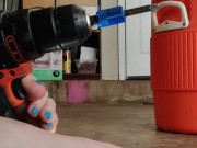 Love playing with power tools with my feet 8/16