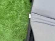 he wanted me to swallow his cum on the terrace 9/16