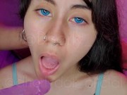 My girlfriend asked me to comfort her friend, so I made her suck my cock. 4/16