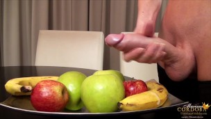 Hung and big titty Shemale Mariana Cordoba gets her huge cock hard and shoots her load