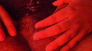 Hairy man moans till cumming