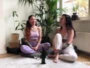 Ersties - Sexy Hailey gets penetrated with long glass dildo 10/16