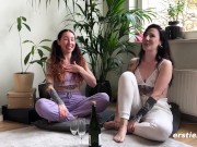 Ersties - Sexy Hailey gets penetrated with long glass dildo 14/16