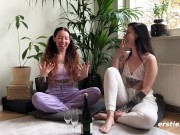 Ersties - Sexy Hailey gets penetrated with long glass dildo 15/16