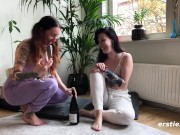 Ersties - Sexy Hailey gets penetrated with long glass dildo 2/16