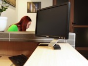 She was still on the clock when she had my hard dick in her mouth. 4/16