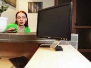 She was still on the clock when she had my hard dick in her mouth. 5/16