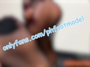 Sweaty feet in fishnets 15/16