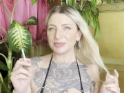 How long can you last? Hot Blonde Milf w Big Tits Wants You to Jerk Off While She Smokes In A Bikini 7/16