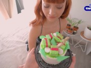 I Wished My Step Sister A Happy Birthday And Filled Her Pie With Cum 4/16