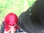 Сиськастая Нимфоманка Трахает Незнакомцев В Позе Наездницы В Лесу 4/16