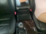 Humping pussy against the grear Lever in the car 2/16