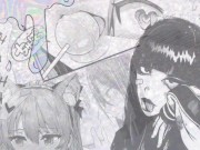 smeared with oil and jumps on a dildo, cums from deep penetration 14/16