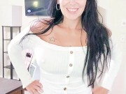 What the married MILF is wearing under her office attire. She is always ready. 1/16