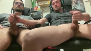 watching porn with my friend and cumming