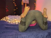 See-through Pants Catches Tight Pussy And Butthole