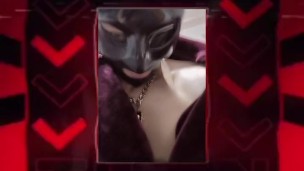 Hot AF Leather Skinny Fetishmodel dance