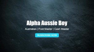 Hot verbal Aussie boy makes you massage and sniff his dirty socks and feet