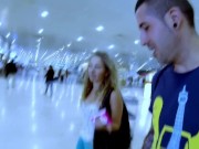 Gonzo in the pool with cute blonde from spain Africa Irujo and Kevin White 1/16