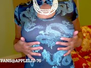 296 QIPao Cowgirl wife creampie in high heels 2/16