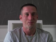 He makes sure to cover every inch of one foot before moving to the other, delivering the same treatment as his cock gets hard 8/16