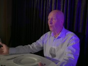 Trophy wife incredible sex with old husband she gets mouth full of cum 3/16