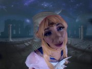 Chloe Temple As SAILOR MOON Wants To Bring You Out Of Darkness With Intense Love Making 3/16