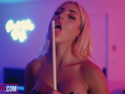 Big Tits Babe In Fishnets Fucking POV 2/16