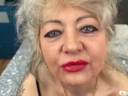 Dressing up in sexy lingerie and displaying my breasts is the best way to relax. 1/16