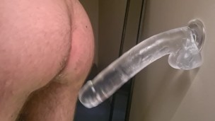 10 Inch Clear Dildo Insertion and Anal Fisting - Compilation