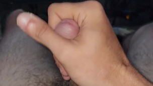 Horny guy busts another one