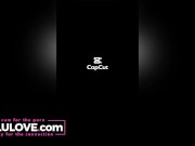 Big boobs babe bare feet in jeans mirror selfie trying out new voiceover app before/after doing hair dye - Lelu Love 4/16