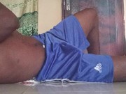 Sunday morning half naked solo sex pouring my babies  on the floor 3/16