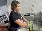 horny bitch takes her neighbor's cock 1/16